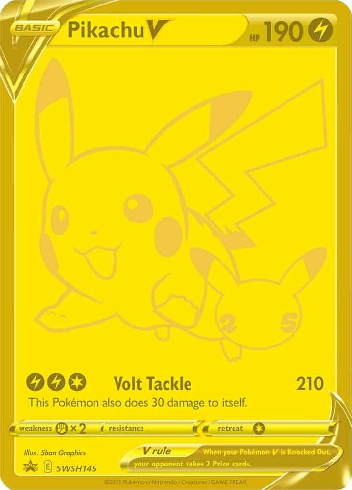 Pikachu V - SWSH145 card image