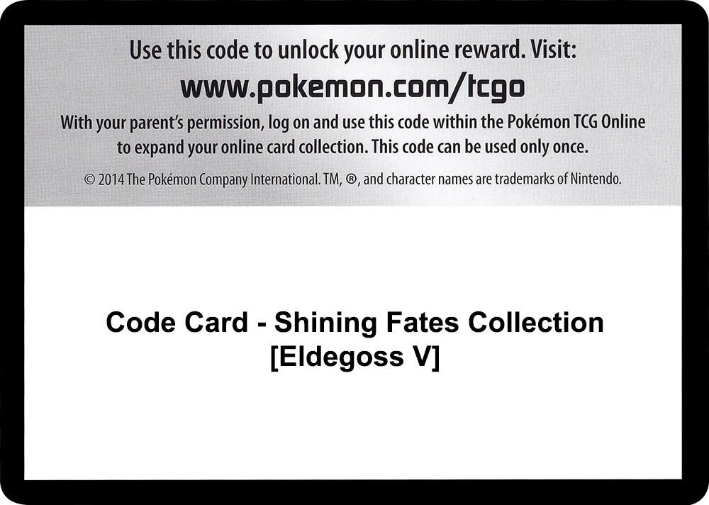 Code Card - Shining Fates Collection [Eldegoss V] card image