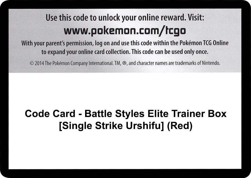 Code Card - Battle Styles Elite Trainer Box [Single Strike Urshifu] (Red) card image
