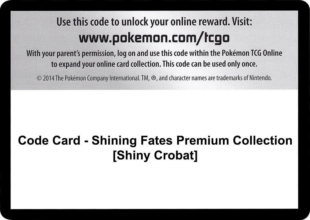 Code Card - Shining Fates Premium Collection [Shiny Crobat] card image