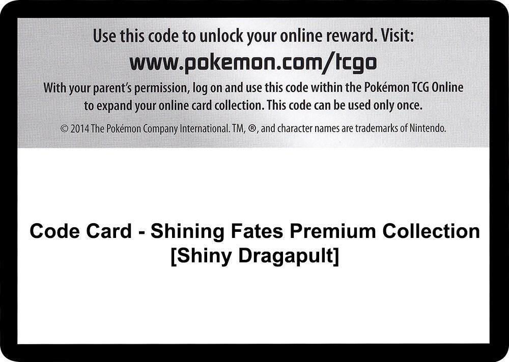 Code Card - Shining Fates Premium Collection [Shiny Dragapult] card image