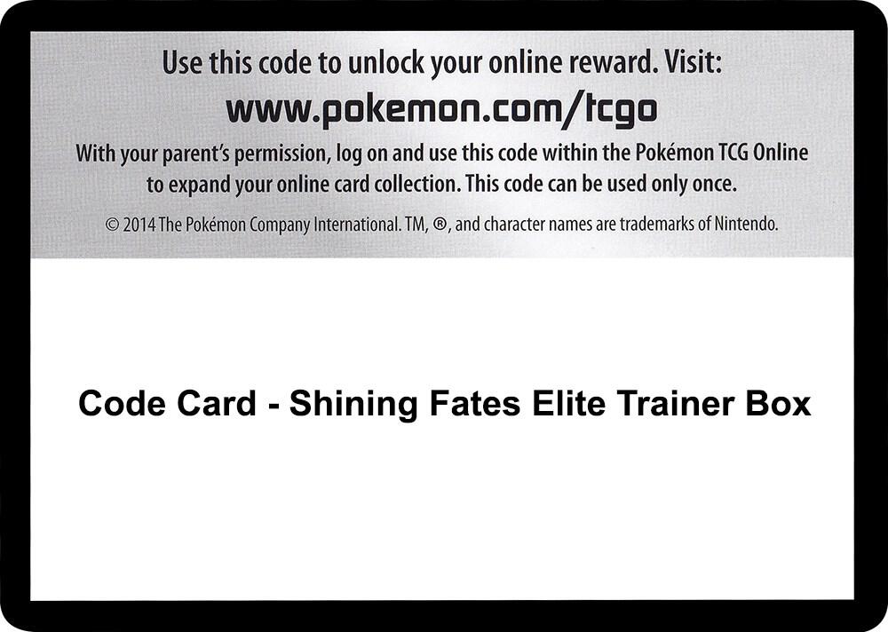 Code Card - Shining Fates Elite Trainer Box card image
