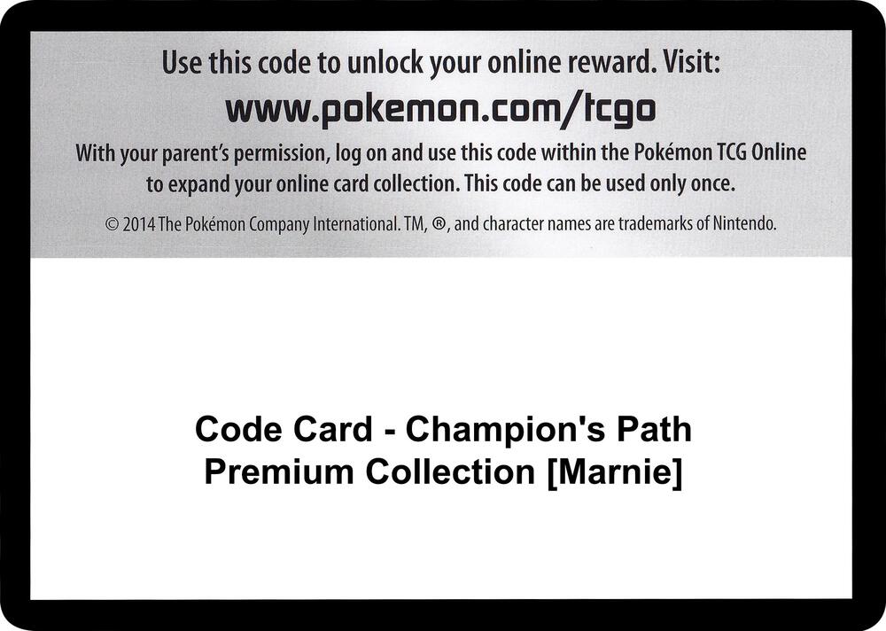 Code Card - Champion's Path Premium Collection [Marnie] card image