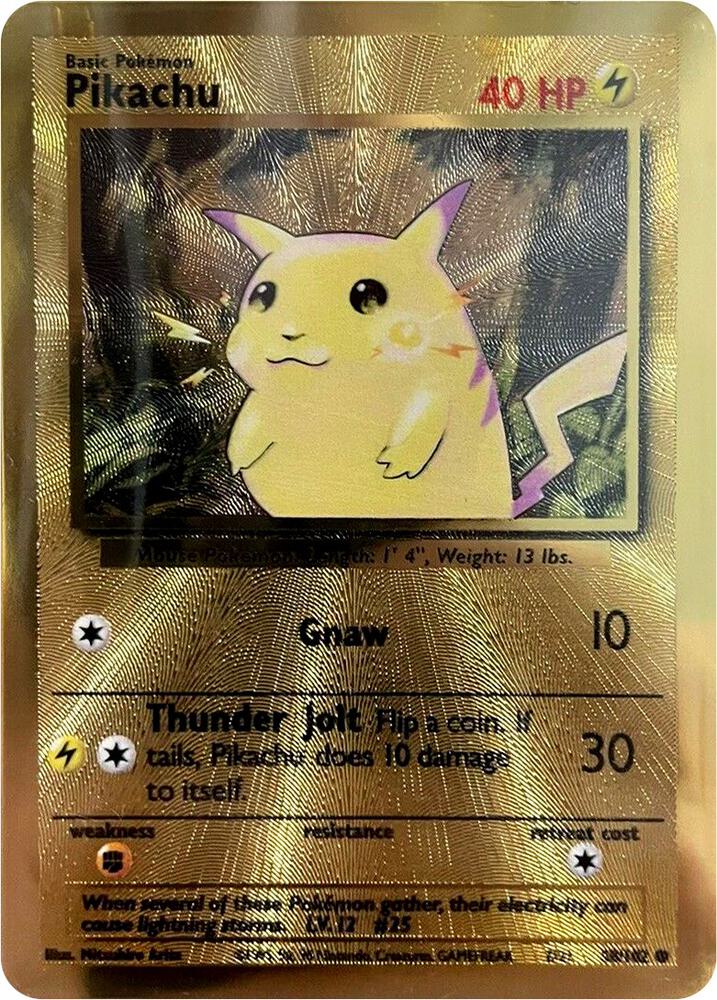 Pikachu - 58/102 (Celebrations Metal Card) card image