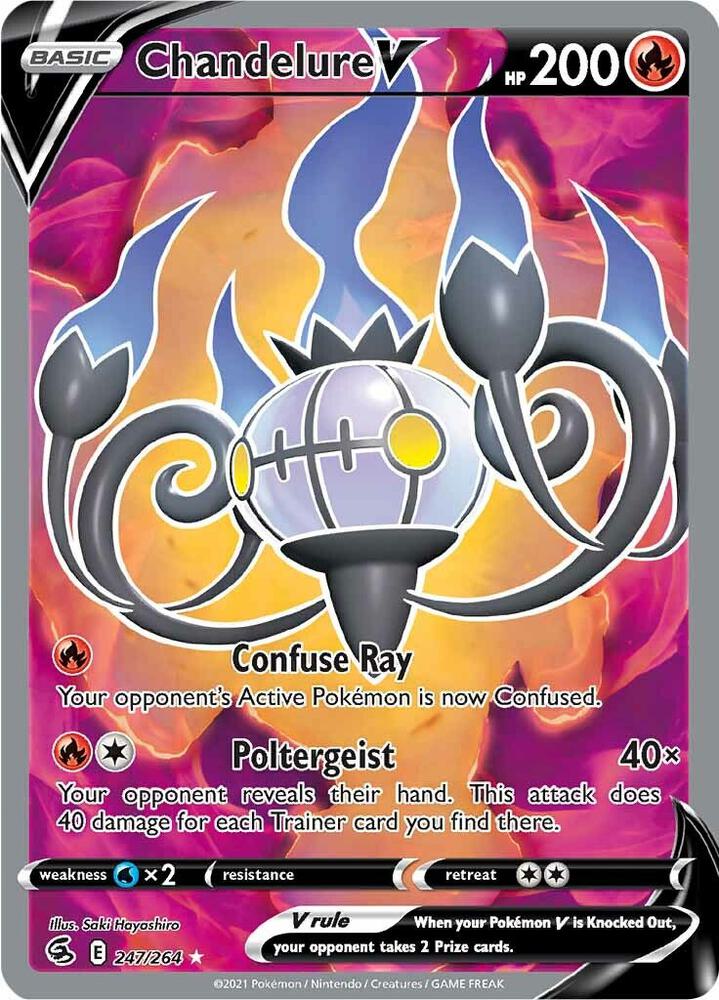 Chandelure V (Full Art) card image
