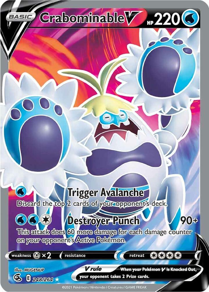 Crabominable V (Full Art) card image