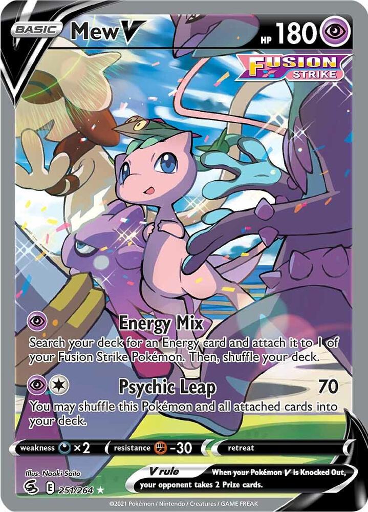 Mew V (Alternate Full Art) card image