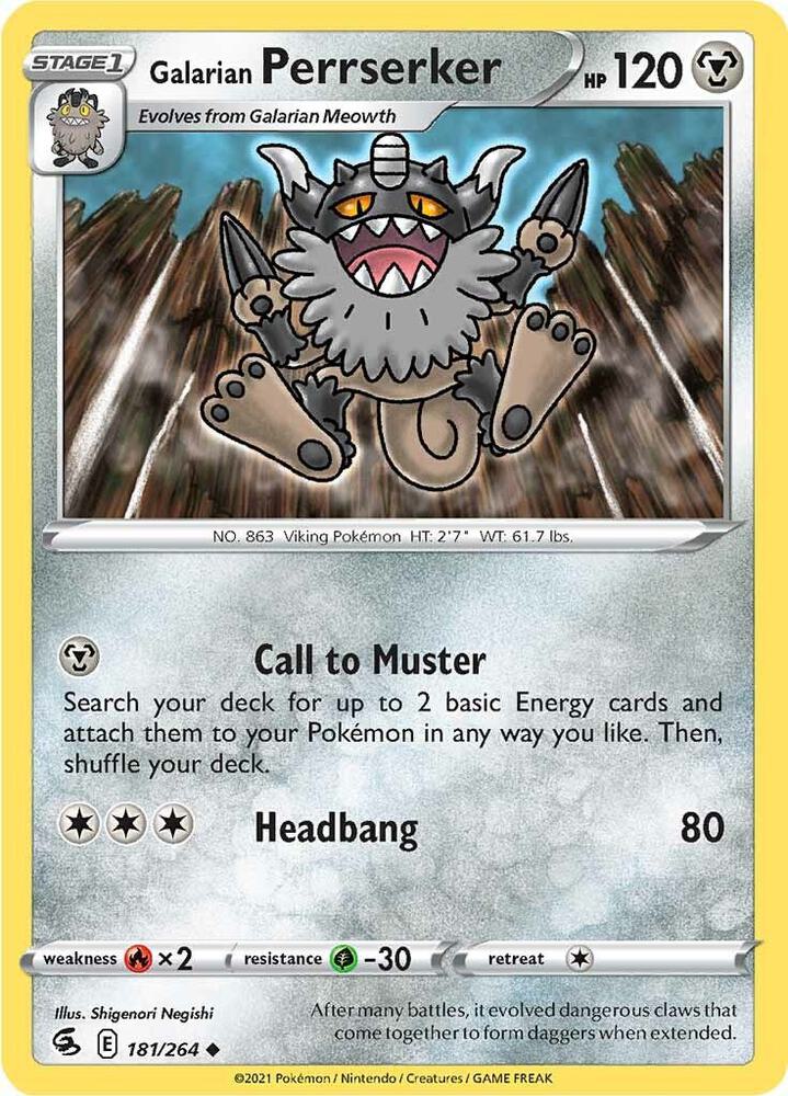 Galarian Perrserker card image