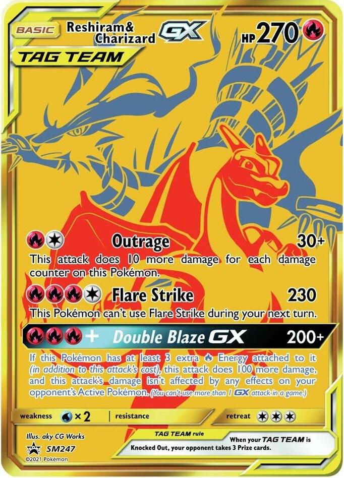 Reshiram & Charizard GX - SM247 card image