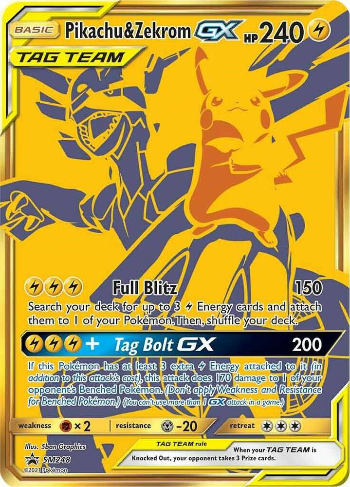Pikachu & Zekrom GX - SM248 card image