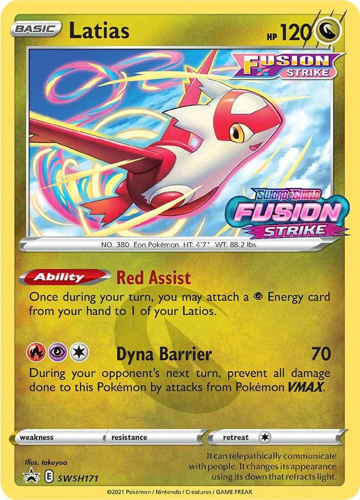 Latias - SWSH171 (Prerelease) card image