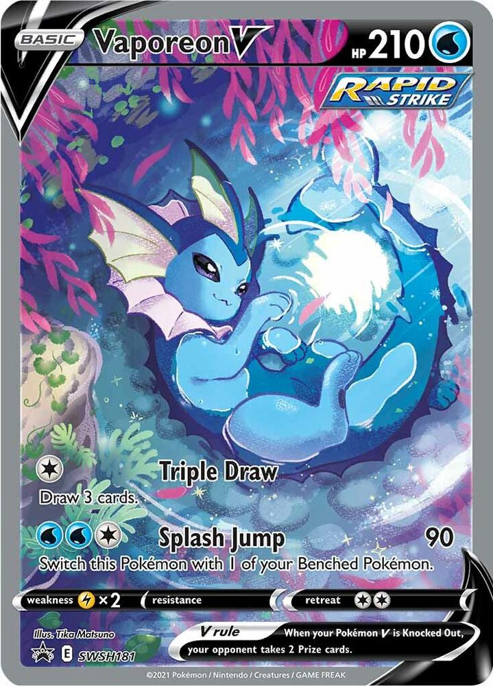 Vaporeon V - SWSH181 card image