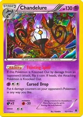 Chandelure - 43/119 (Cosmos Holo) card image