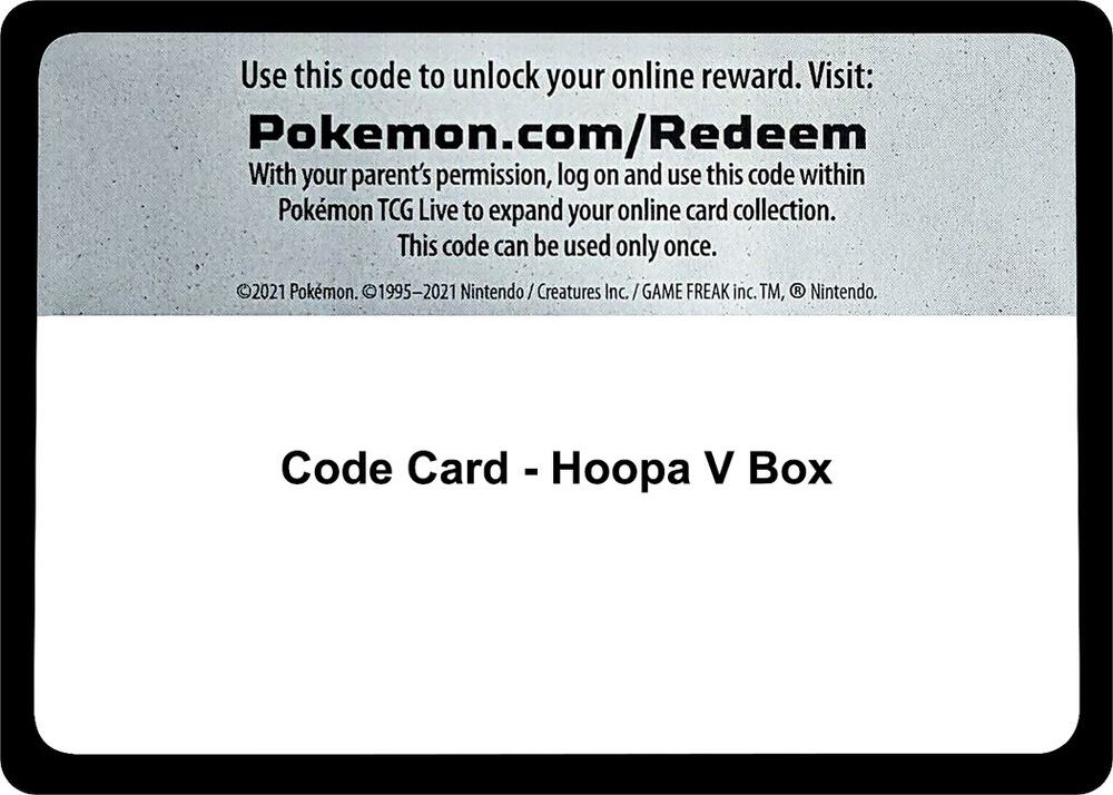 Code Card - Hoopa V Box card image