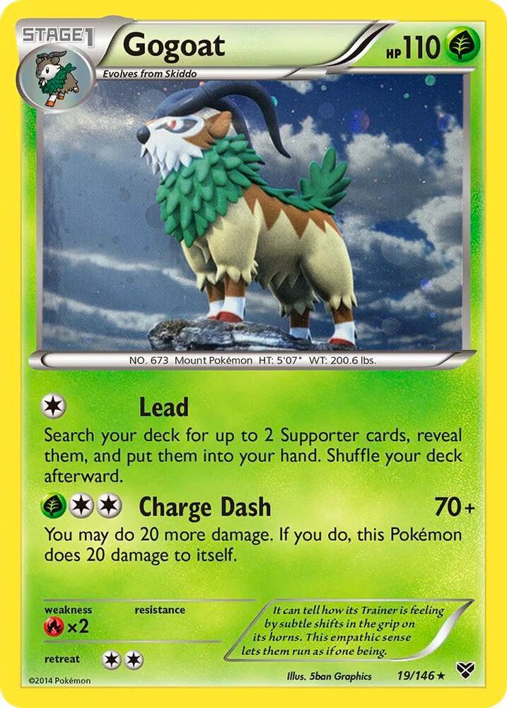 Gogoat - 19/146 (Cosmos Holo) card image