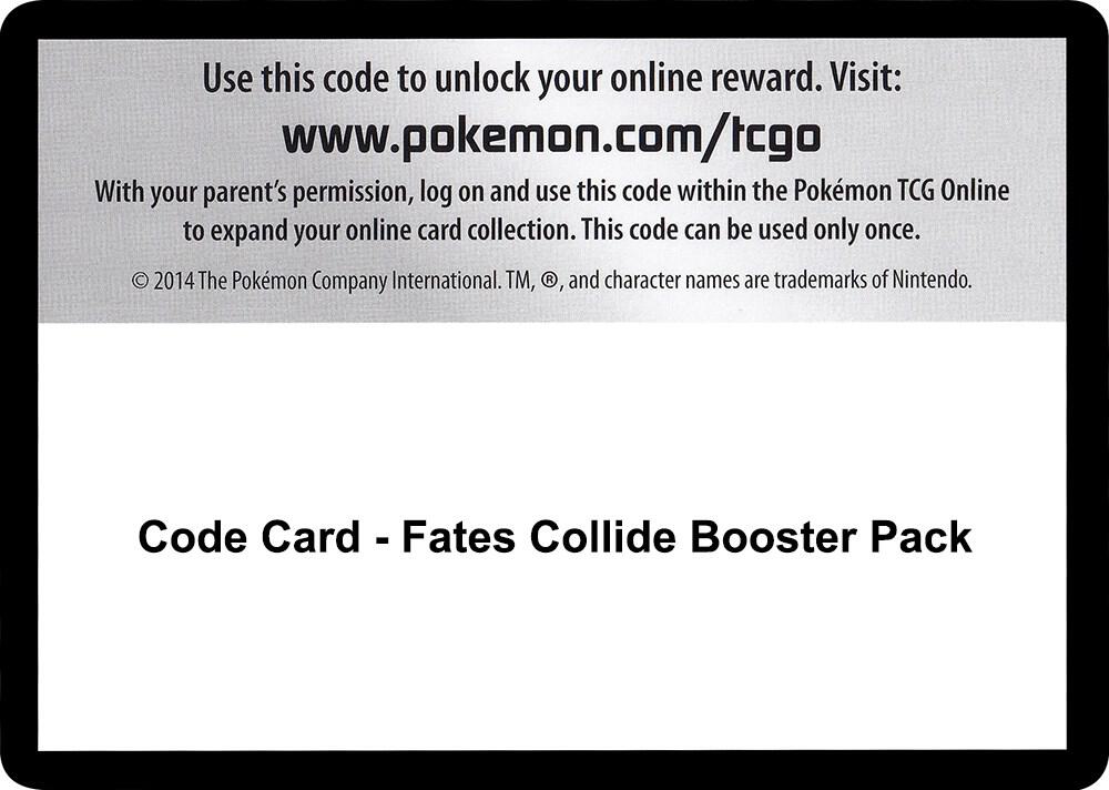 Code Card - Fates Collide Booster Pack card image