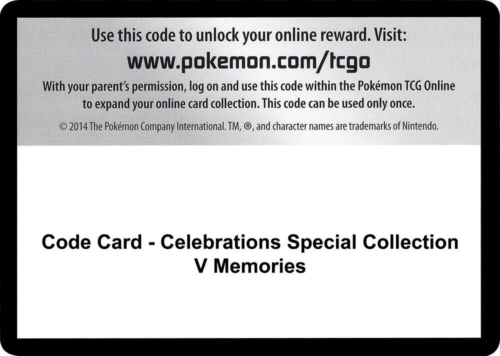 Code Card - Celebrations Special Collection - V Memories card image