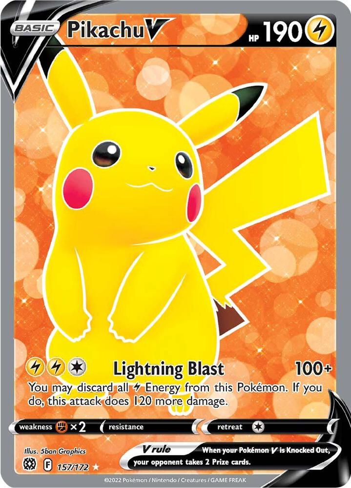 Pikachu V (Full Art) card image