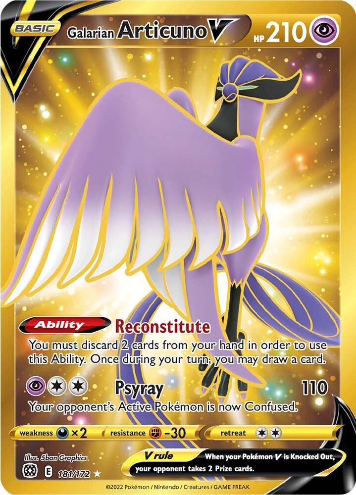Galarian Articuno V (Secret) card image