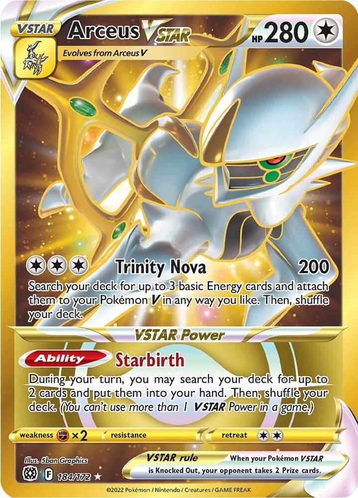 Arceus VSTAR (Secret) (184) card image