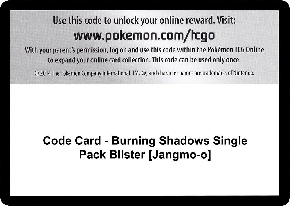 Code Card - Burning Shadows Single Pack Blister [Jangmo-o] card image
