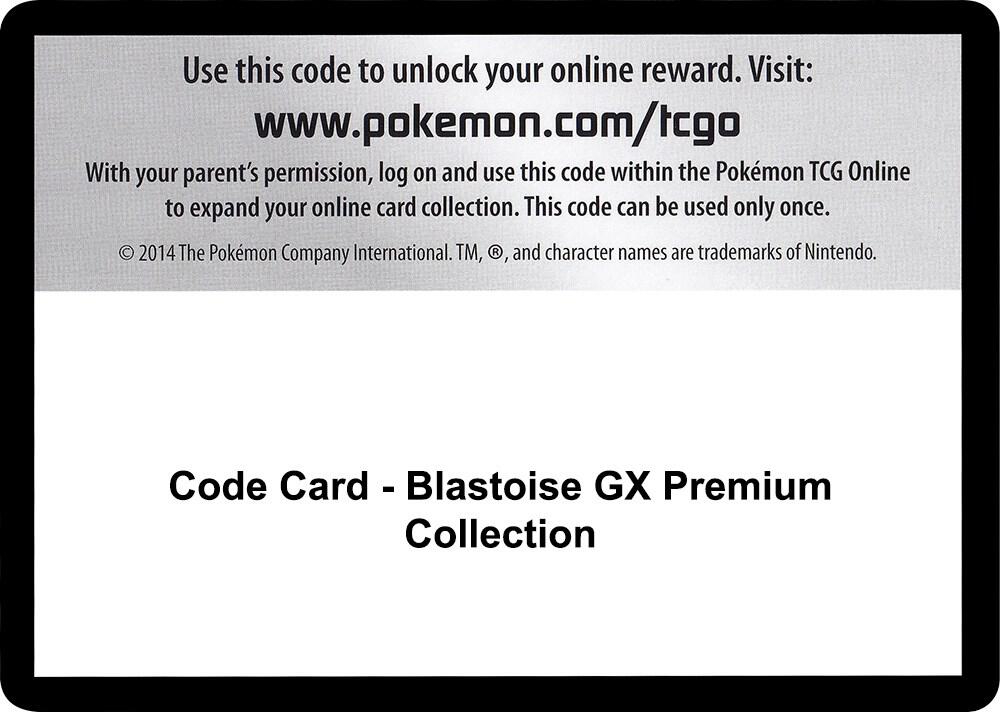 Code Card - Blastoise GX Premium Collection card image