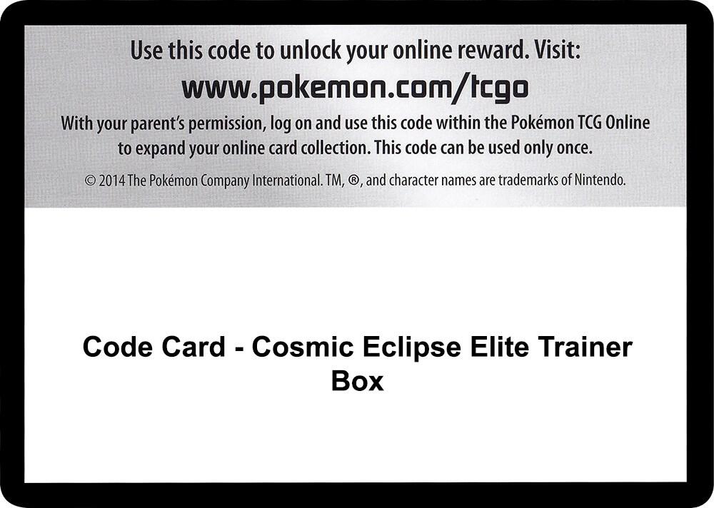 Code Card - Cosmic Eclipse Elite Trainer Box card image