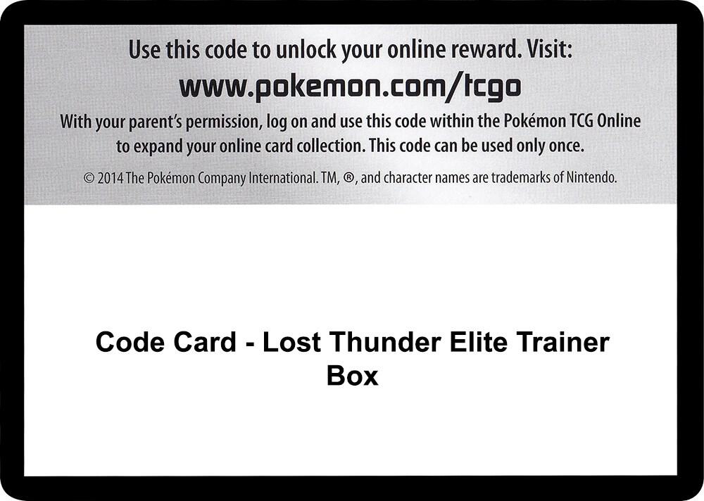 Code Card - Lost Thunder Elite Trainer Box card image