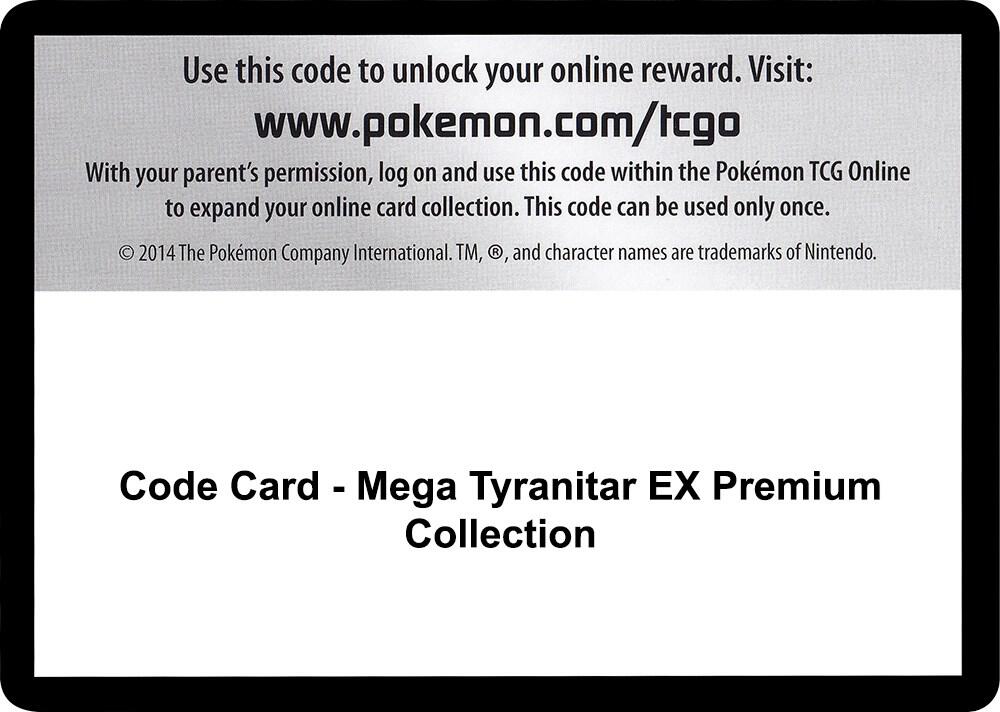Code Card - Mega Tyranitar EX Premium Collection card image
