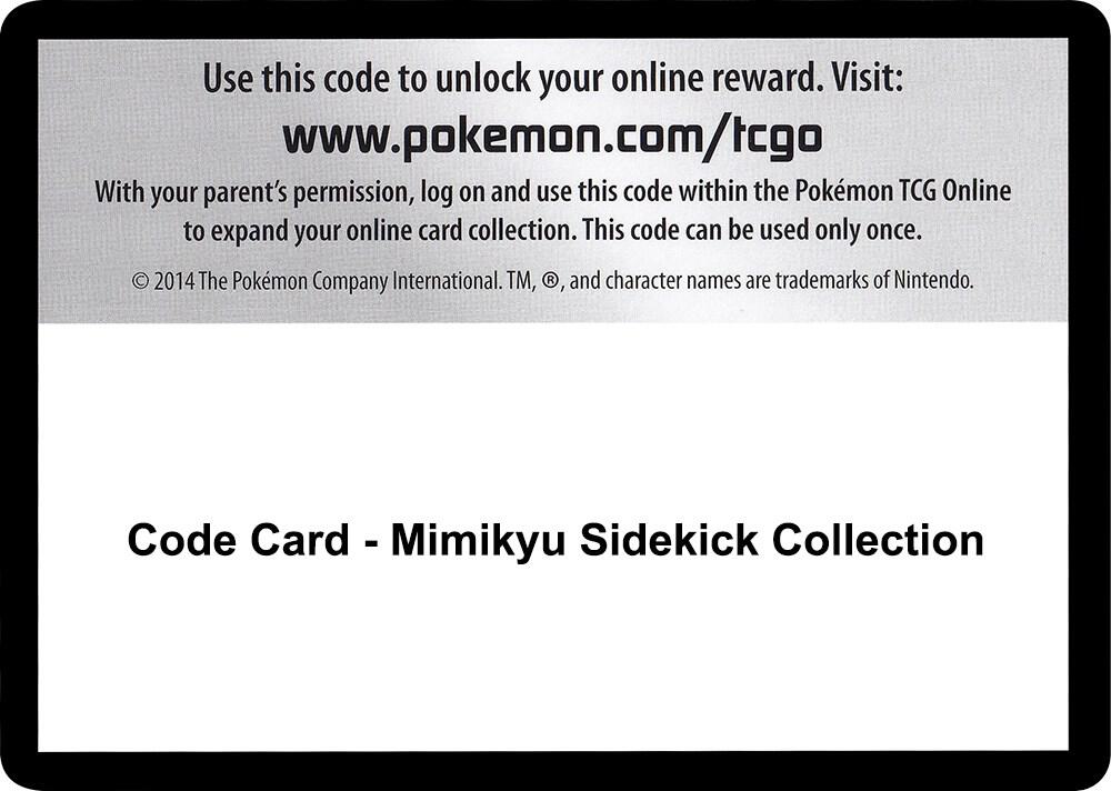 Code Card - Mimikyu Sidekick Collection card image
