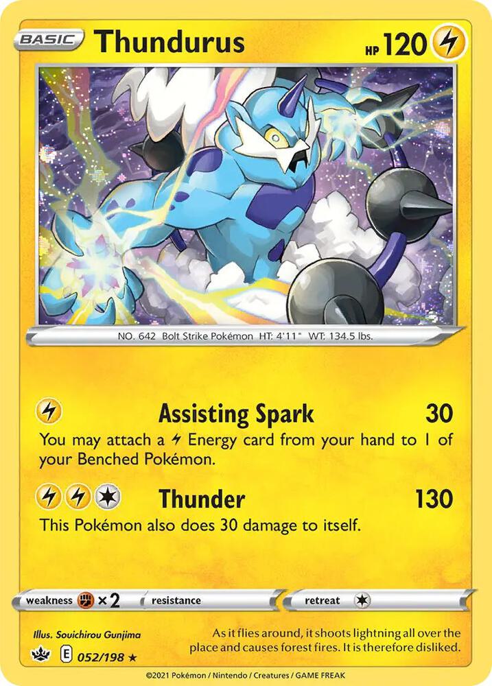 Thundurus - 052/198 (Cosmos Holo) card image