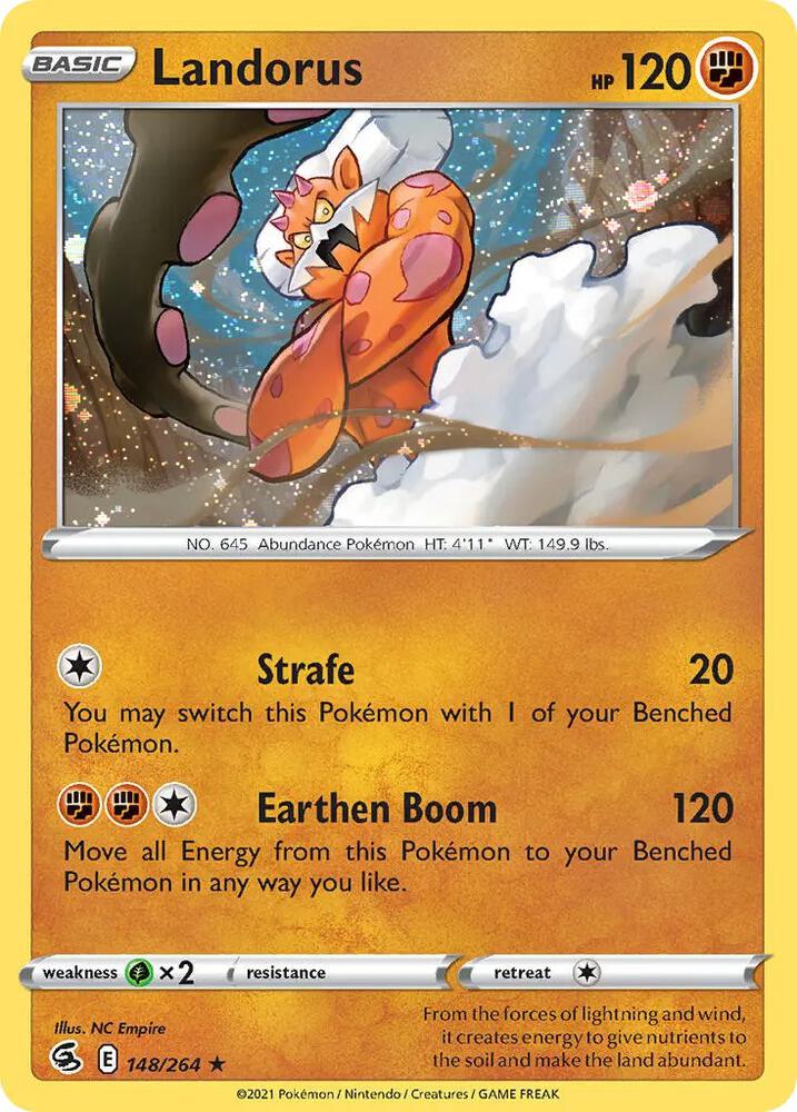 Landorus - 148/264 (Cosmos Holo) card image