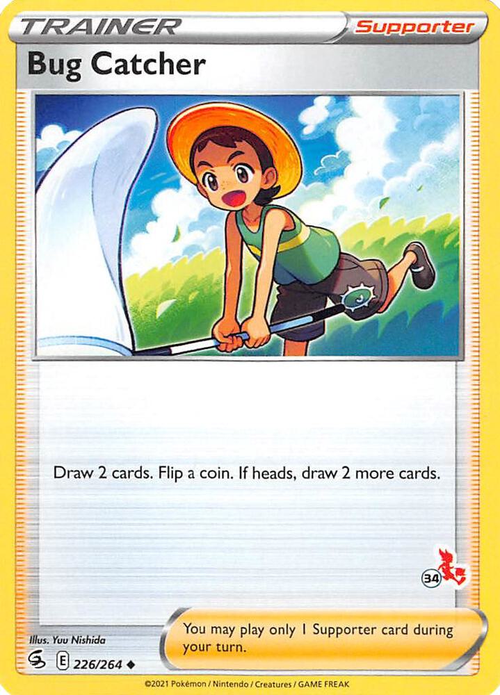 Bug Catcher - 226/264 (#34 Cinderace Stamped) card image