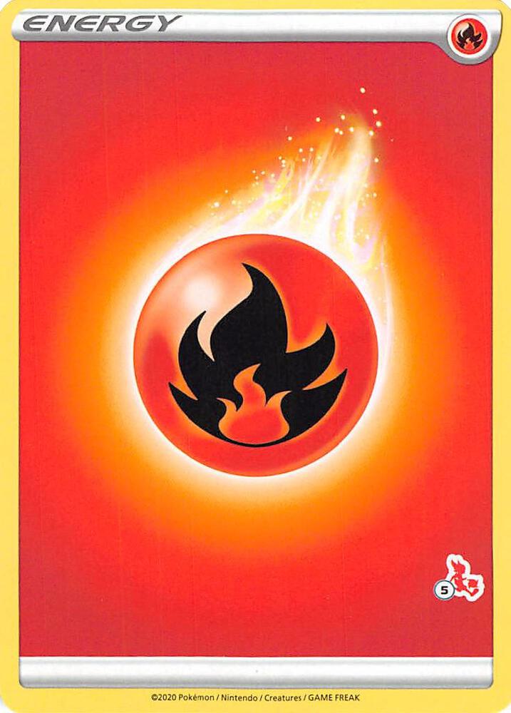 Fire Energy (#5 Cinderace Stamped) card image