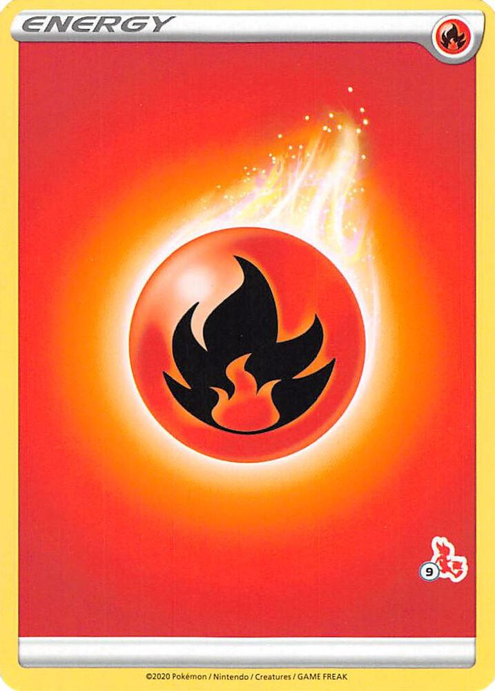 Fire Energy (#9 Cinderace Stamped) card image