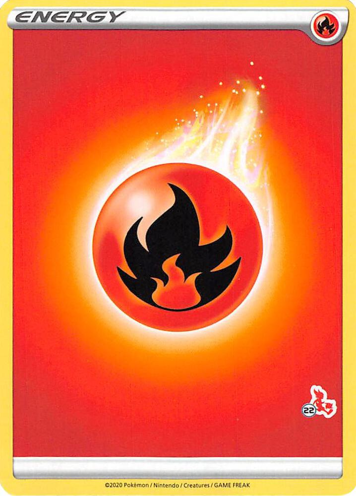 Fire Energy (#22 Cinderace Stamped) card image
