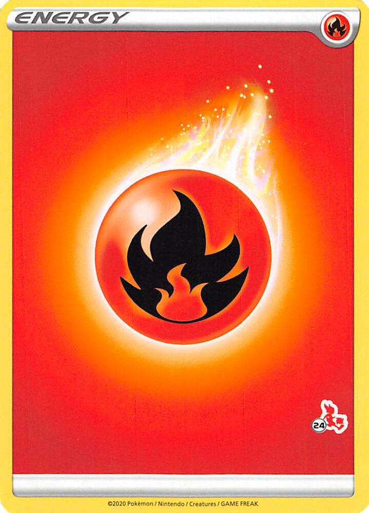 Fire Energy (#24 Cinderace Stamped) card image