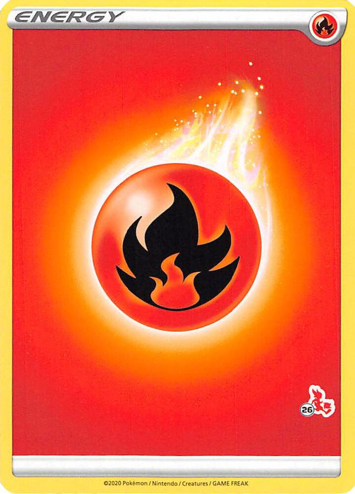 Fire Energy (#26 Cinderace Stamped) card image