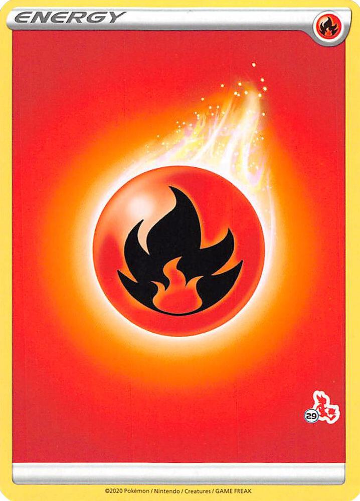 Fire Energy (#29 Cinderace Stamped) card image