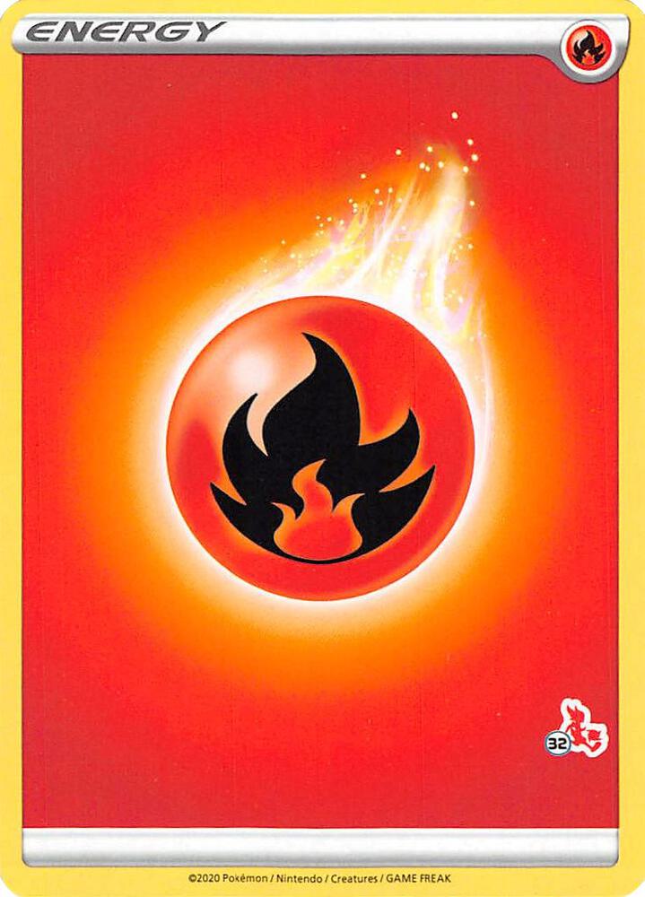 Fire Energy (#32 Cinderace Stamped) card image