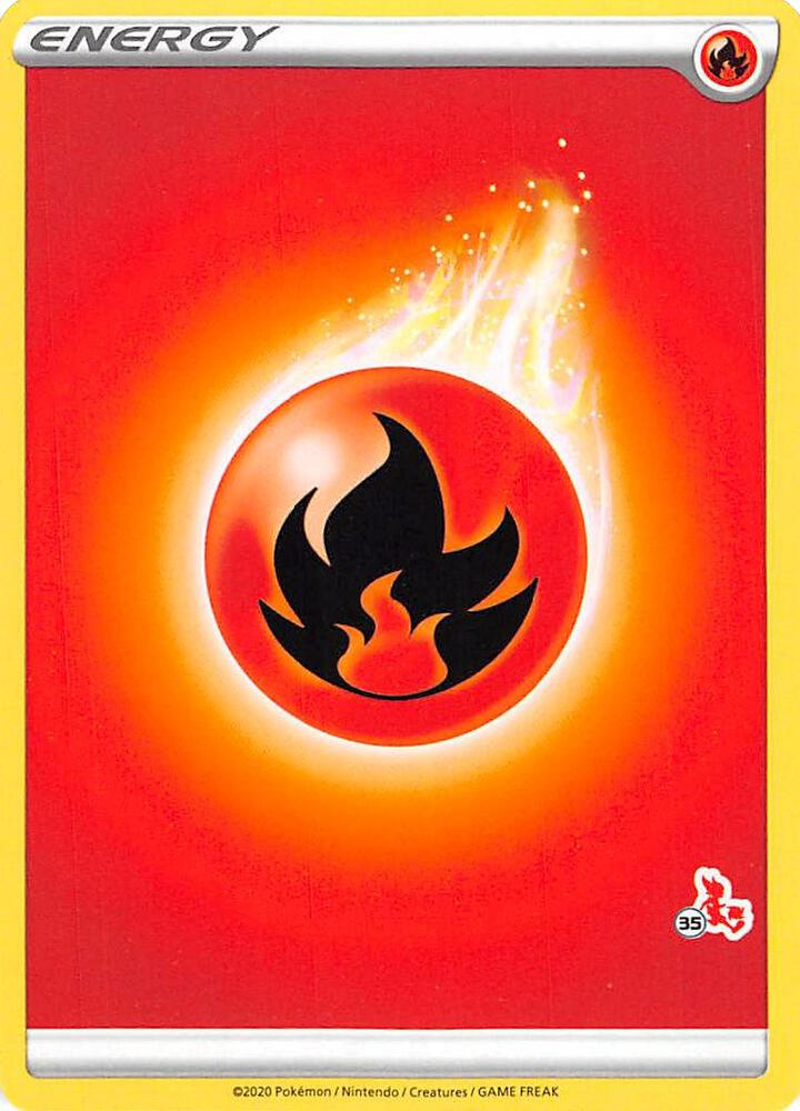 Fire Energy (#35 Cinderace Stamped) card image