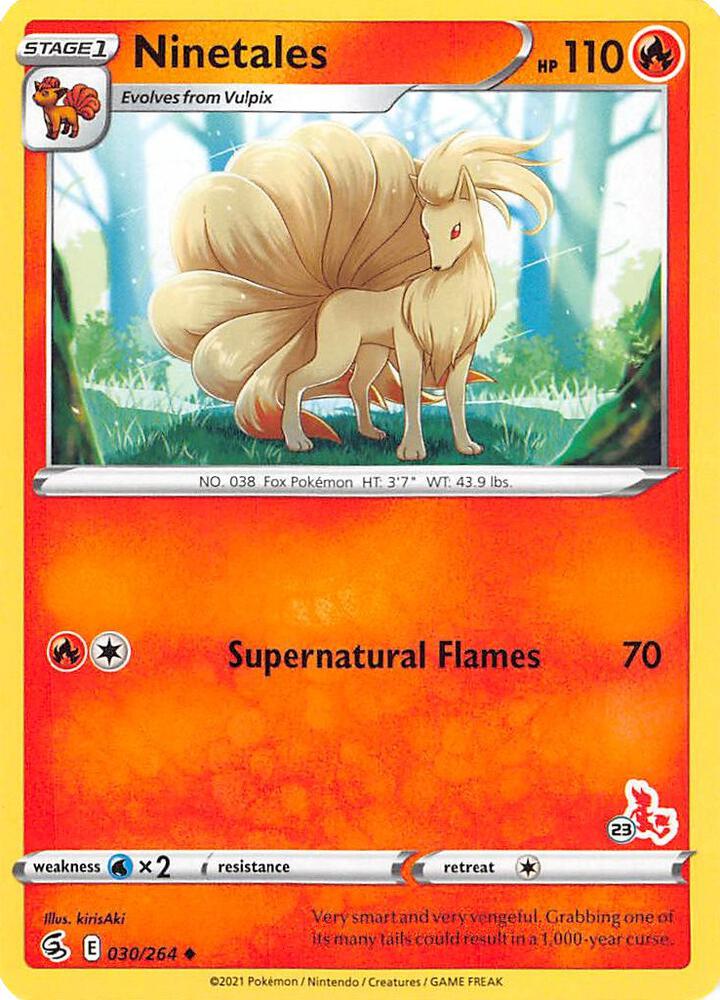 Ninetales - 030/264 (#23 Cinderace Stamped) card image