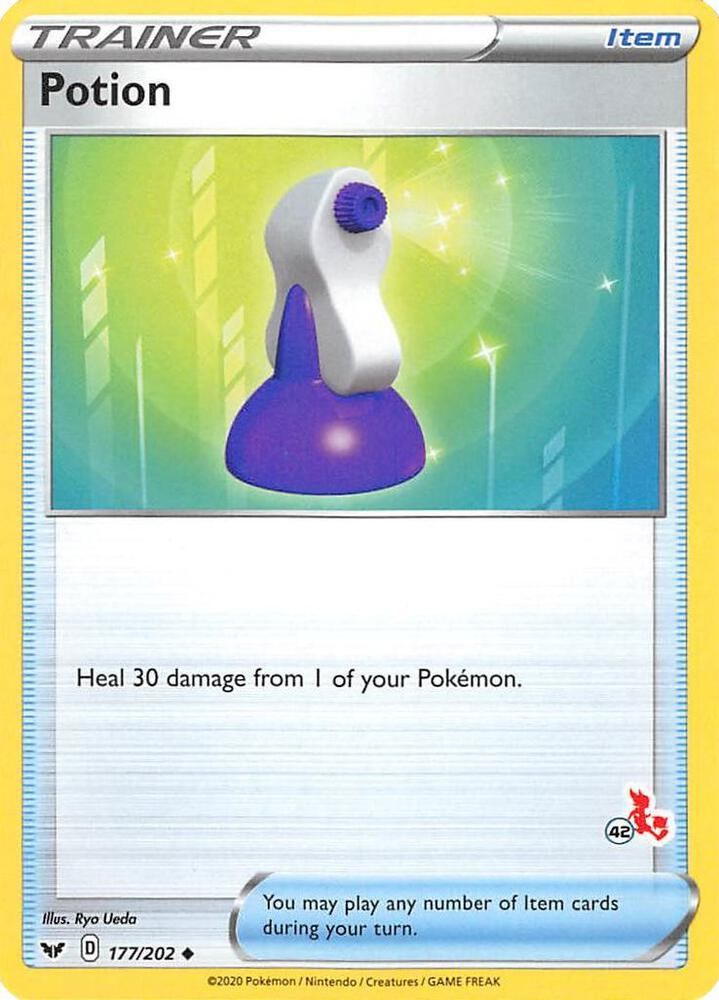 Potion - 177/202 (#42 Cinderace Stamped) card image