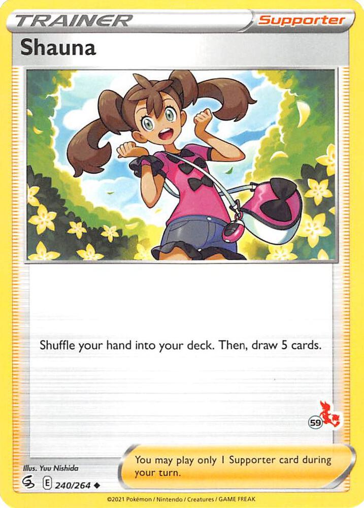 Shauna - 240/264 (#59 Cinderace Stamped) card image