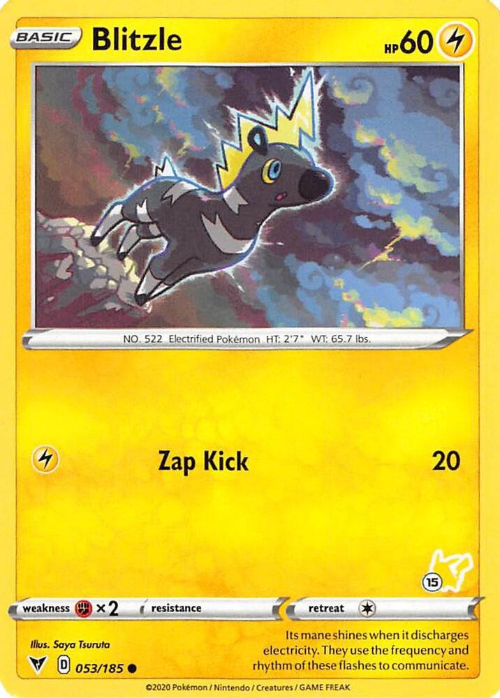 Blitzle - 053/185 (#15 Pikachu Stamped) card image