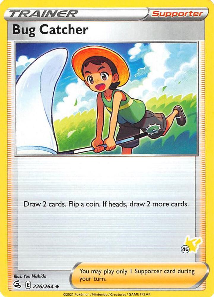Bug Catcher - 226/264 (#46 Pikachu Stamped) card image