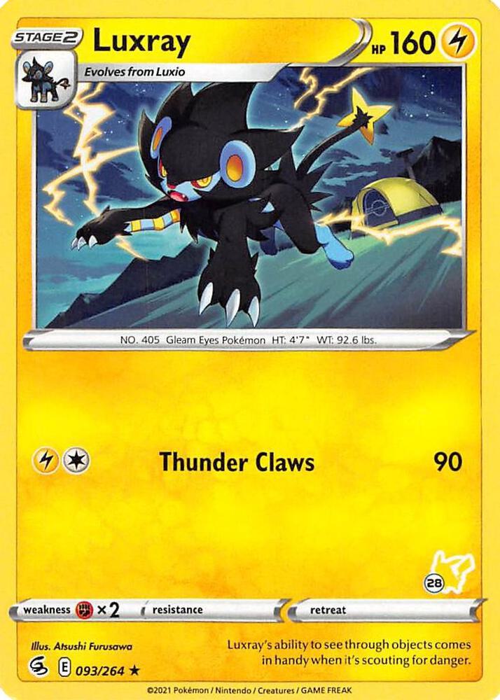 Luxray - 093/264 (#28 Pikachu Stamped) card image