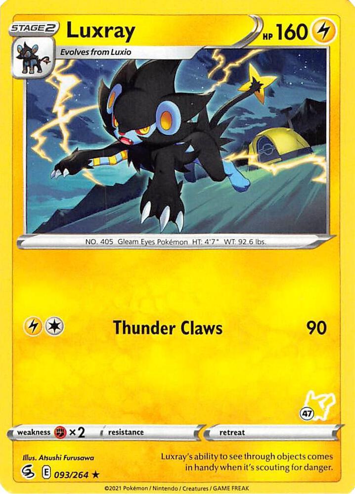 Luxray - 096/264 (#47 Pikachu Stamped) card image