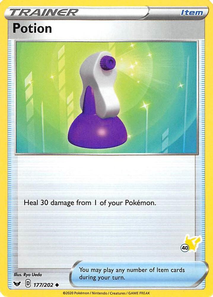 Potion - 177/202 (#40 Pikachu Stamped) card image