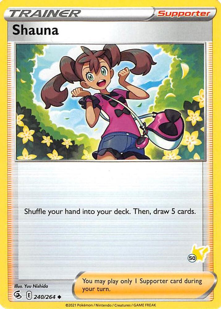 Shauna - 240/264 (#50 Pikachu Stamped) card image